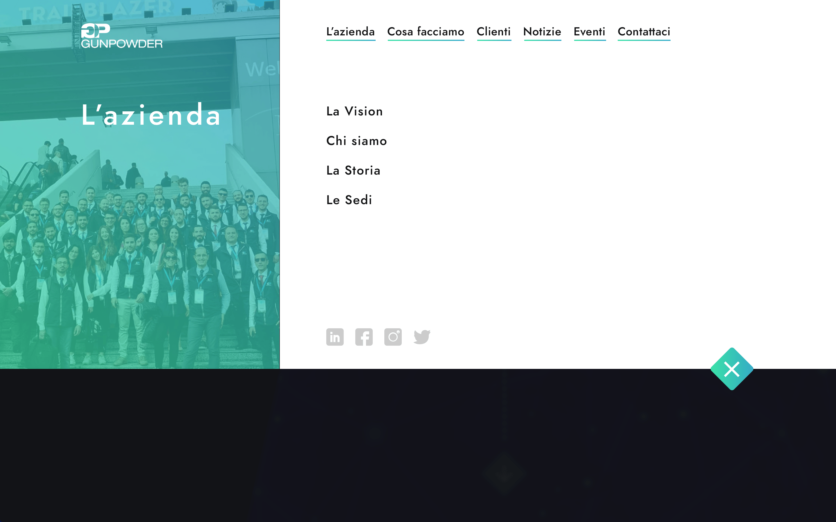 Gunpowder open navigation menu